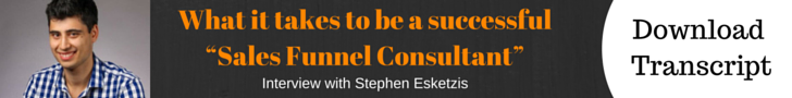 What it takes to be a successful“Sales Funnel Consultant” - Transcript Download