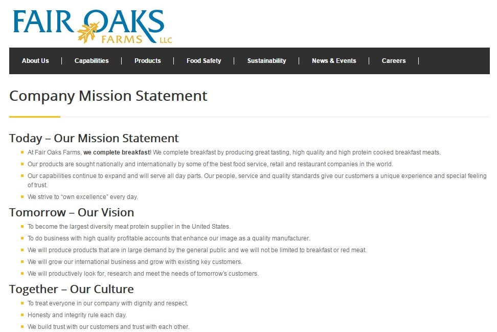 About Page Mission Statement