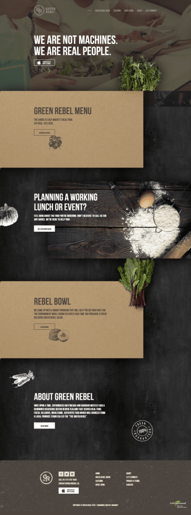 green label - fine dining - restaurant marketing