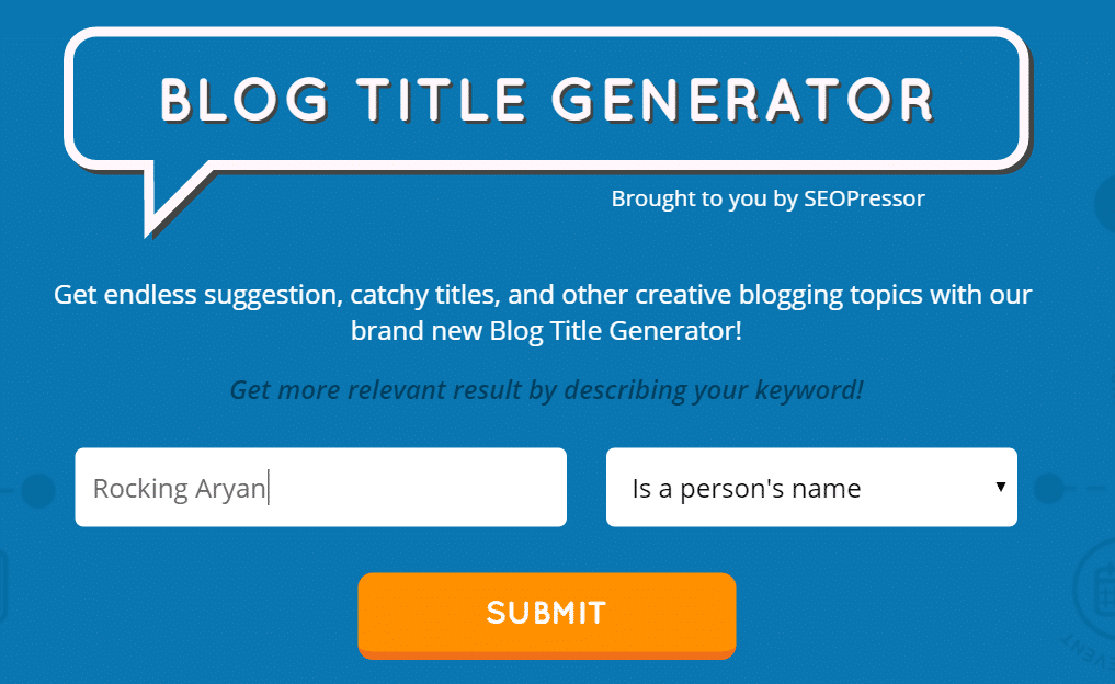 Blog Title Generator