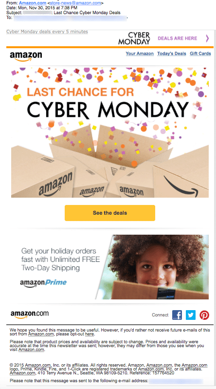 Amazon Cyber Monday